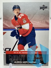 2021-22 UD Series 1 Debut Dates #DD-16 Aleksi Heponiemi - Florida Panthers